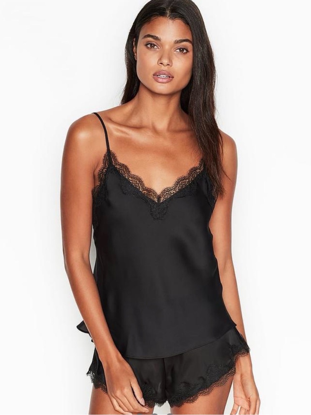 Victoria's Secret Satin Lace Cami Set
